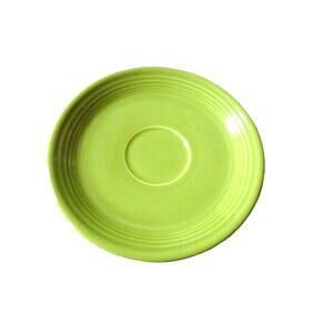 Homer Laughlin Fiestaware 6 Inch Footed Saucer Original 50s Chartreuse Glaze